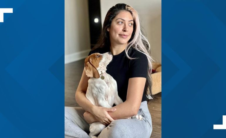 A woman took her dog to a shelter to be euthanized. A year later, the dog is up for adoption again.