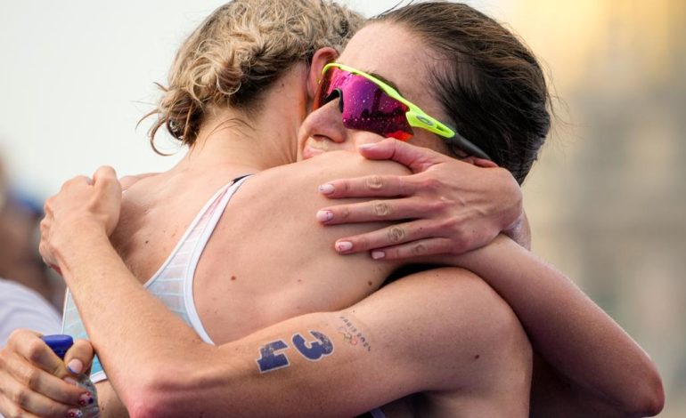 Who won the women’s, men’s triathlons at the Paris Olympics?