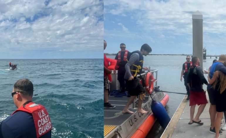 Coast Guard recovers 5 Jacksonville boaters with no injuries