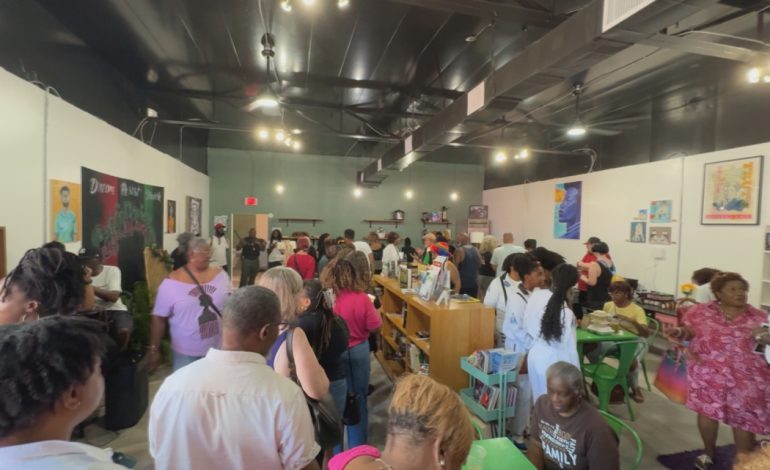 Dozens of customers flock to opening of Cafe Resistance