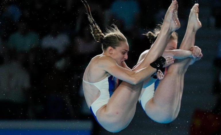Why do Olympic divers shower after they dive?