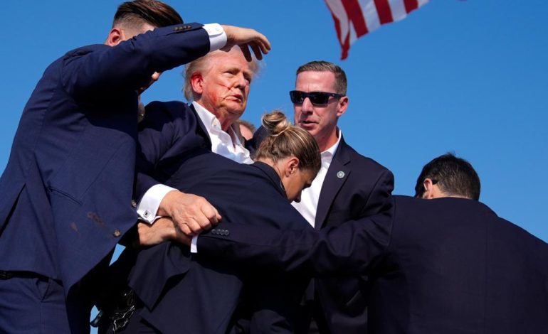 Donald Trump rushed off stage at Pennsylvania after incident