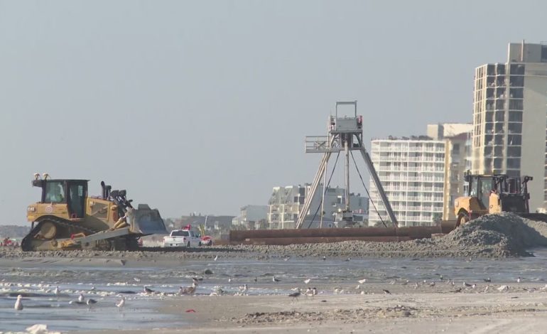 Ongoing renourishment project reaches Jacksonville Beach Pier